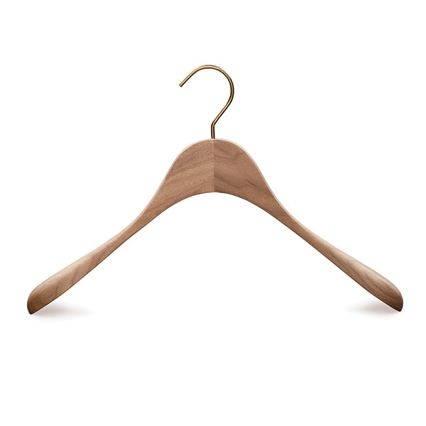 Walnut wooden design clothing hanger