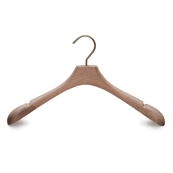 Walnut wooden design clothing hanger