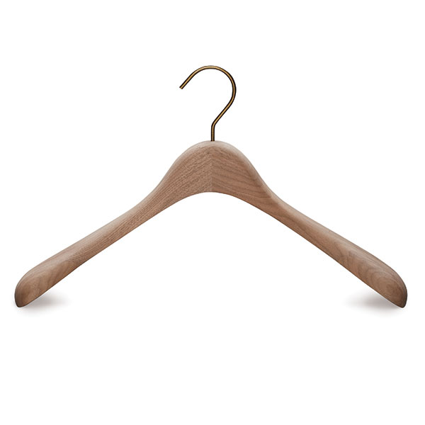 Walnut wooden design clothing hanger